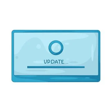 Illustration of update Illustrazione stock