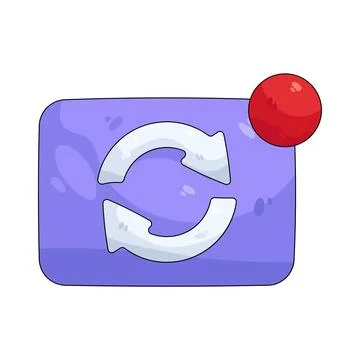 Illustration of update 스톡 일러스트