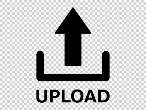 Illustration of the upload button icon Stock Illustration