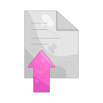 Illustration of Upload file 스톡 일러스트