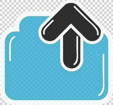 Illustration of uploading symbol Stock Illustration