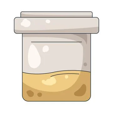 Illustration of urine sample Stock Illustration