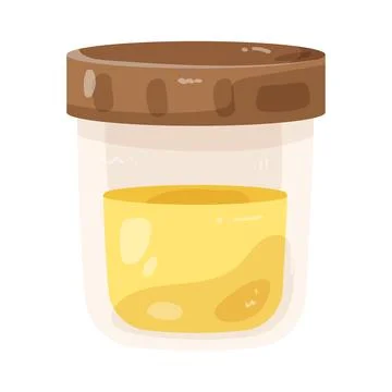 Illustration of urine test Illustrazione stock