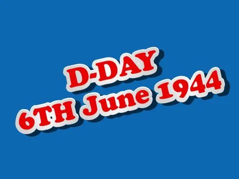 Illustration of U.S.A D-Day background 스톡 일러스트