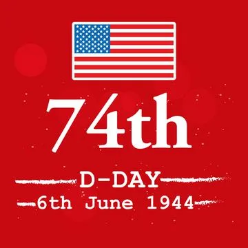 Illustration of U.S.A D-Day background Illustrazione stock