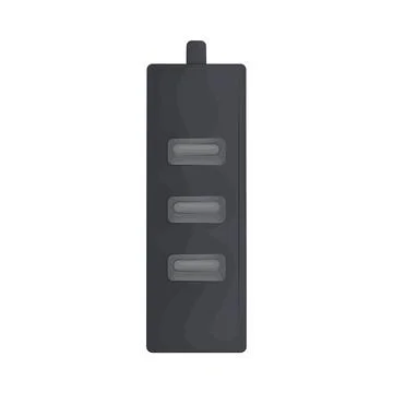 Illustration of USB hub Stock Illustration