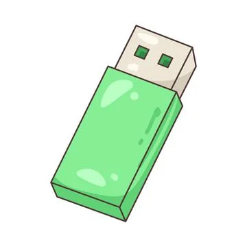 Illustration of USB Stock Illustration