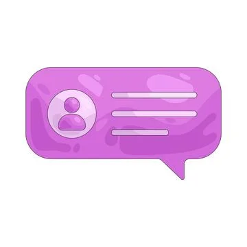 Illustration of user in bubble Stock-Illustration