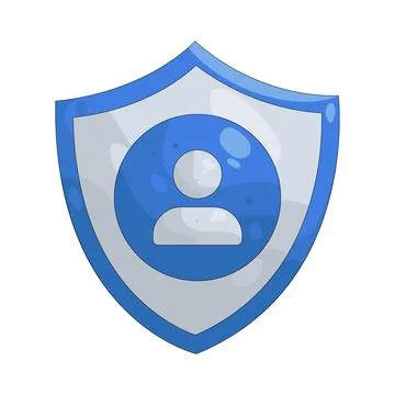 Illustration of User protection 스톡 일러스트