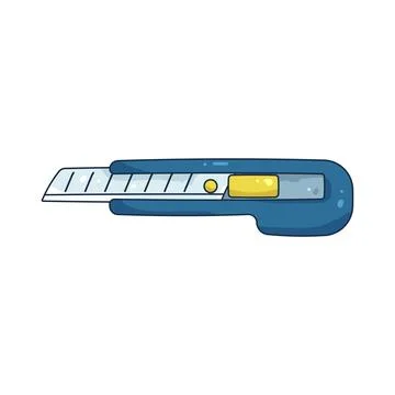 Illustration of utility knife Stock Illustration