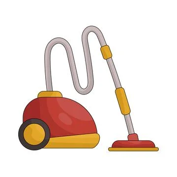 Illustration of vacuum cleaner Illustrazione stock