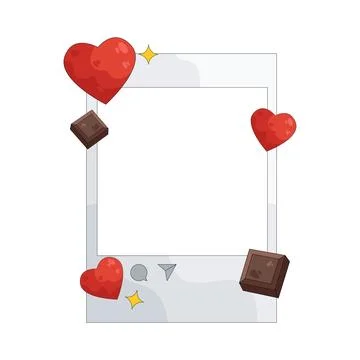 Illustration of Valentine frame Stock Illustration