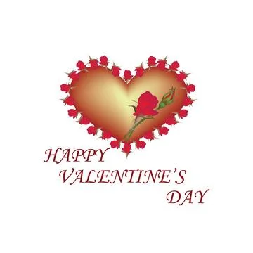 Illustration of valentines day vector design Stock Illustration