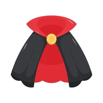 Illustration of vampire cape Stock Illustration