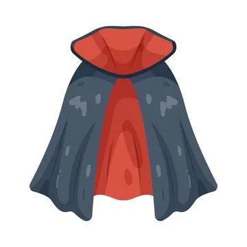 Illustration of vampire cape Иллюстрация
