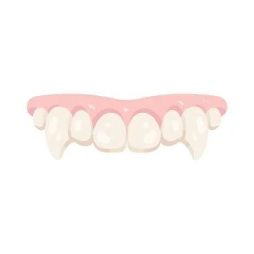 Illustration of vampire fangs Stock Illustration