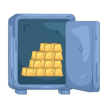 Illustration of vault Ilustración de archivo