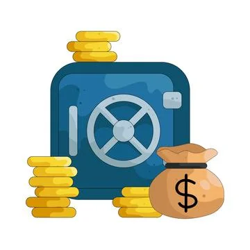 Illustration of vault Ilustración de archivo