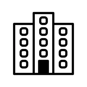 Illustration vector and logo Building dualtone style icon perfect. Stock Illustration