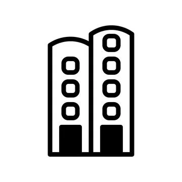 Illustration vector and logo Building dualtone style icon perfect. Stock Illustration