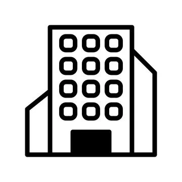 Illustration vector and logo Building dualtone style icon perfect. Stock Illustration