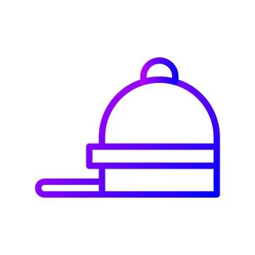 Illustration vector and logo hat gradient line style icon perfect. Illustrazione stock