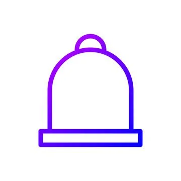 Illustration vector and logo hat gradient line style icon perfect. イラスト素材