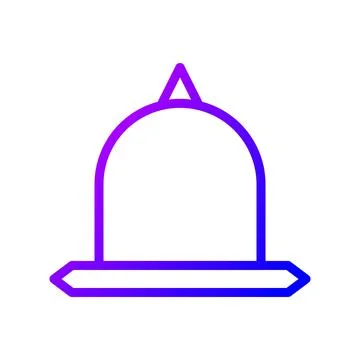 Illustration vector and logo hat gradient line style icon perfect. Stock Illustration