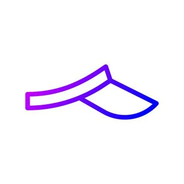 Illustration vector and logo hat gradient line style icon perfect. Stock Illustration