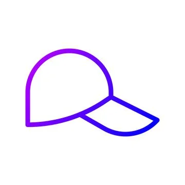 Illustration vector and logo hat gradient line style icon perfect. Stock Illustration