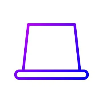 Illustration vector and logo hat gradient line style icon perfect. Stock Illustration