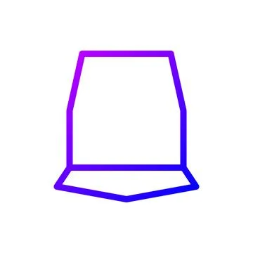 Illustration vector and logo hat gradient line style icon perfect. Stock Illustration