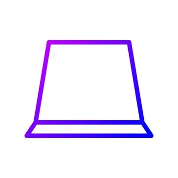 Illustration vector and logo hat gradient line style icon perfect. Stock Illustration