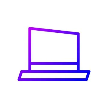 Illustration vector and logo hat gradient line style icon perfect. Stock Illustration