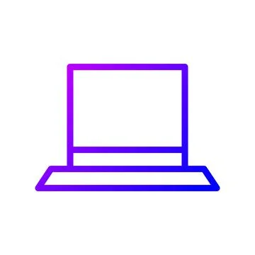 Illustration vector and logo hat gradient line style icon perfect. Illustrazione stock