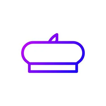Illustration vector and logo hat gradient line style icon perfect. Stock Illustration