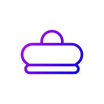 Illustration vector and logo hat gradient line style icon perfect. Illustrazione stock