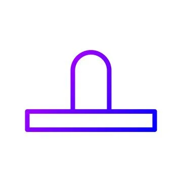 Illustration vector and logo hat gradient line style icon perfect. Illustrazione stock