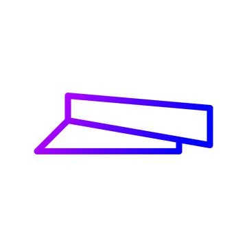 Illustration vector and logo hat gradient line style icon perfect. Stock Illustration