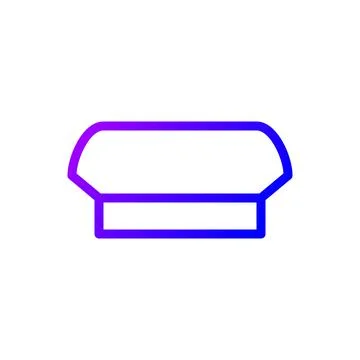 Illustration vector and logo hat gradient line style icon perfect. Stock Illustration