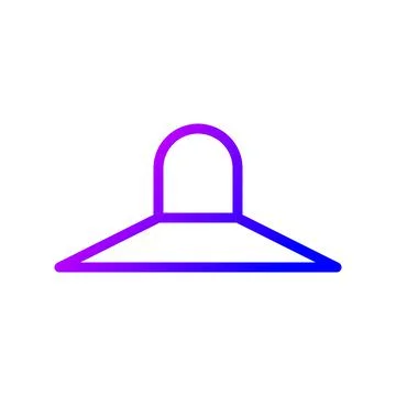 Illustration vector and logo hat gradient line style icon perfect. Stock Illustration