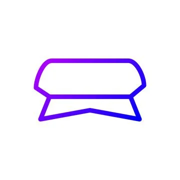 Illustration vector and logo hat gradient line style icon perfect. Illustrazione stock
