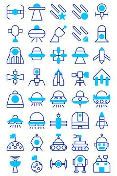 Illustration vector and logo icon Ufo style. Icon sign from modern collection Stock Illustration