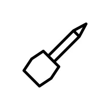 Illustration vector and logo screwdriver outlines style icon perfect. Stock Illustration