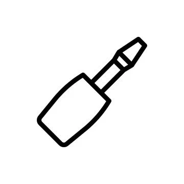 Illustration vector and logo screwdriver outlines style icon perfect. Stock Illustration