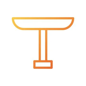 Illustration vector and logo table gradient style icon perfect. Stock Illustration