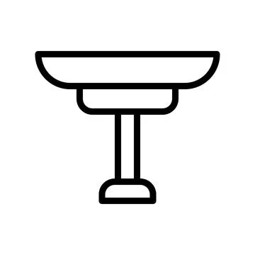 Illustration vector and logo table gradient style icon perfect. Stock Illustration