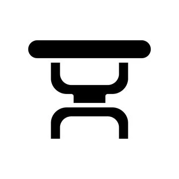 Illustration vector and logo table solid style icon perfect. Stock Illustration