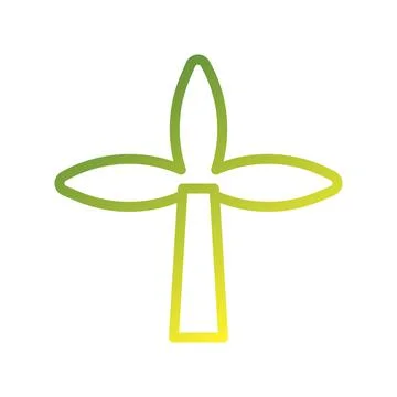 Illustration vector and logo tree gradient style icon perfect. Stock Illustration