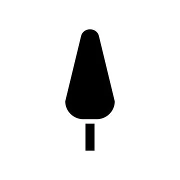 Illustration vector and logo tree solid style icon perfect. イラスト素材